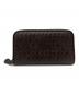 BOTTEGA VENETA (ボッテガベネタ) イントレチャート ラウンドファスナー長財布 ダークブラウン：13000円