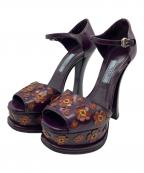 PRADAプラダ）の古着「ハイヒールパンプス」｜パープル