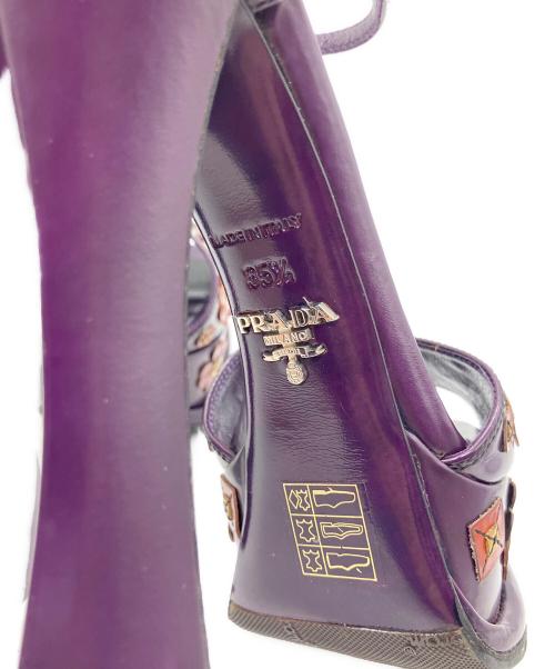 PRADA（プラダ）PRADA (プラダ) ハイヒールパンプス パープル サイズ:35 1/2の古着・服飾アイテム