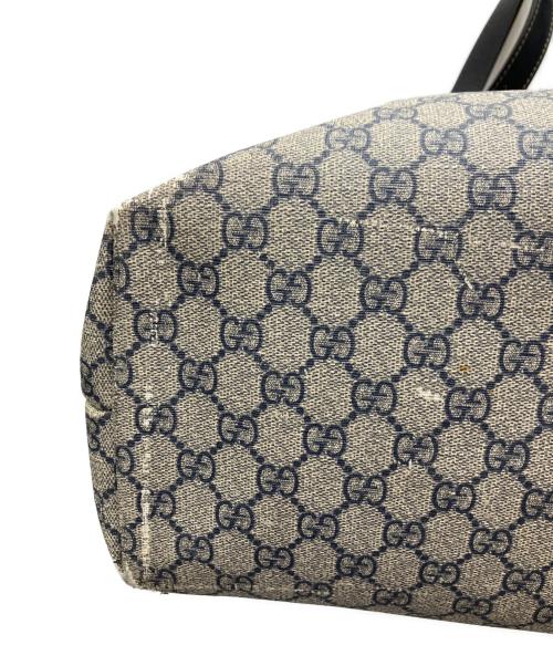 GUCCI（グッチ）GUCCI (グッチ) トートバッグ ネイビー×グレーの古着・服飾アイテム