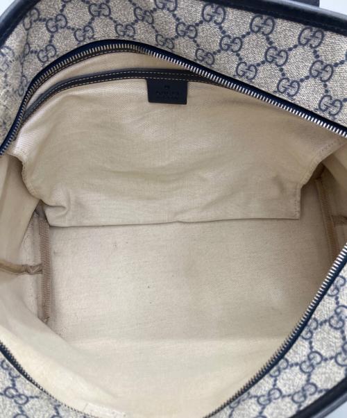 GUCCI（グッチ）GUCCI (グッチ) トートバッグ ネイビー×グレーの古着・服飾アイテム