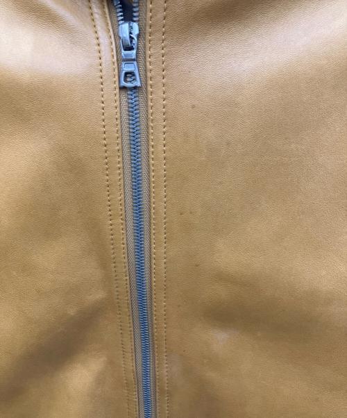 SHIPS（シップス）SHIPS (シップス) シングルライダースジャケット ブラウン サイズ:SIZE　L　の古着・服飾アイテム