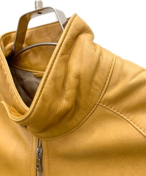 SHIPS（シップス）SHIPS (シップス) シングルライダースジャケット ブラウン サイズ:SIZE　L　の古着・服飾アイテム