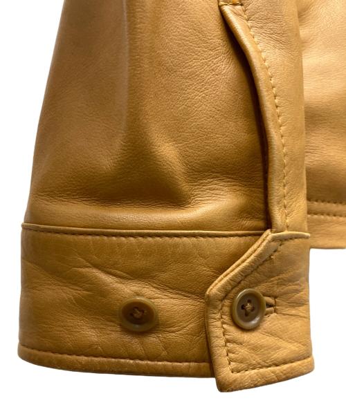 SHIPS（シップス）SHIPS (シップス) シングルライダースジャケット ブラウン サイズ:SIZE　L　の古着・服飾アイテム