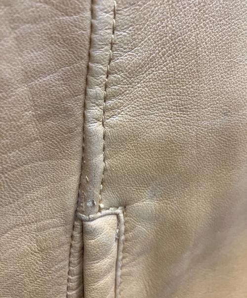 SHIPS（シップス）SHIPS (シップス) シングルライダースジャケット ブラウン サイズ:SIZE　L　の古着・服飾アイテム