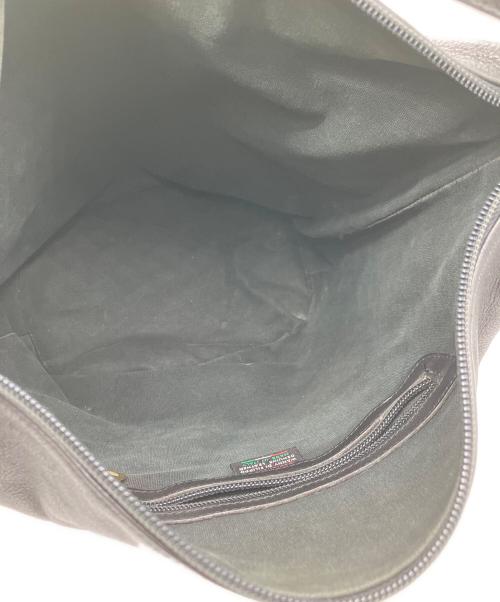 IL BISONTE（イル ビゾンテ）IL BISONTE (イル ビゾンテ) レザーショルダーバッグ ブラックの古着・服飾アイテム