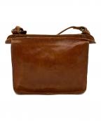 IL BISONTEイル ビゾンテ）の古着「レザーミニショルダーバッグ」｜ブラウン