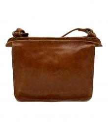 IL BISONTE（イル ビゾンテ）の古着「レザーミニショルダーバッグ」｜ブラウン