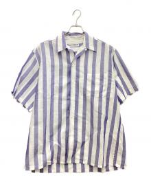 GUILTY PARTIES（ギルティーパーティーズ）の古着「リネン混オープンカラーシャツ」｜ホワイト×ブルー