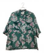RIN TTAGGG OnffO-）の古着「オープンカラーシャツ」｜グリーン