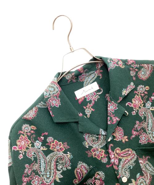 RIN TTAGGG OnffO（-）RIN TTAGGG OnffO (-) オープンカラーシャツ グリーン サイズ:Mの古着・服飾アイテム