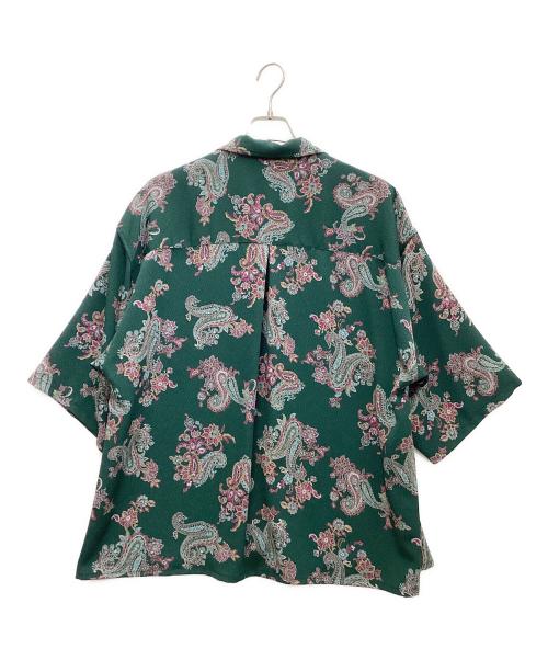 RIN TTAGGG OnffO（-）RIN TTAGGG OnffO (-) オープンカラーシャツ グリーン サイズ:Mの古着・服飾アイテム