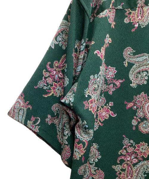 RIN TTAGGG OnffO（-）RIN TTAGGG OnffO (-) オープンカラーシャツ グリーン サイズ:Mの古着・服飾アイテム