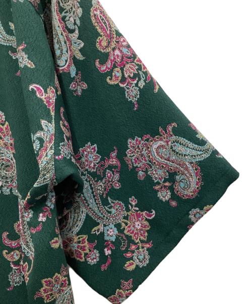 RIN TTAGGG OnffO（-）RIN TTAGGG OnffO (-) オープンカラーシャツ グリーン サイズ:Mの古着・服飾アイテム