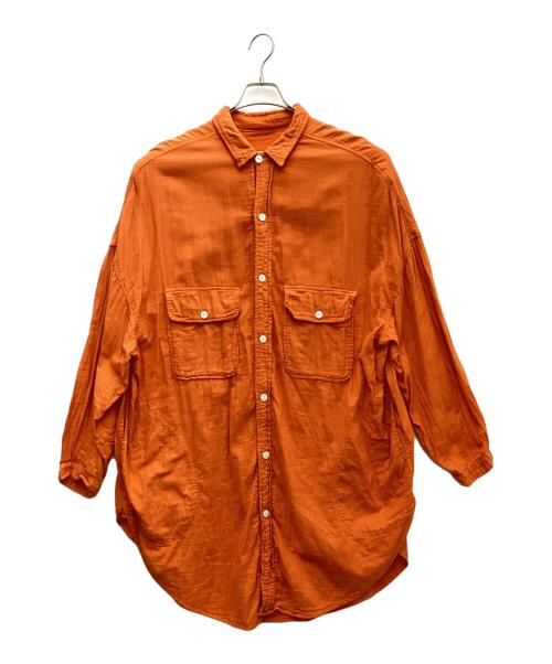 KAPITAL（キャピタル）KAPITAL (キャピタル) 二重ガーゼスラッピーシャツ オレンジ サイズ:Sの古着・服飾アイテム