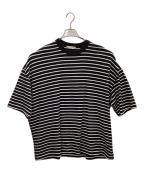 COOTIE PRODUCTIONSクーティープロダクツ）の古着「ボーダーカットソー」｜ブラック