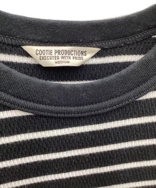 COOTIE PRODUCTIONS（クーティープロダクツ）COOTIE PRODUCTIONS (クーティープロダクツ) ボーダーカットソー ブラック サイズ:Mの古着・服飾アイテム