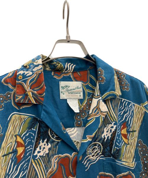 Diamond Head（ダイアモンドヘッド）Diamond Head (ダイアモンドヘッド) アロハシャツ ブルー サイズ:Mの古着・服飾アイテム