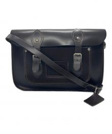 The leather Satchel（ザレザーサッチェル）の古着「ショルダーバッグ」｜ダークブラウン