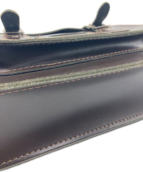 The leather Satchel（ザレザーサッチェル）the leather satchel (ザレザーサッチェル) ショルダーバッグ ダークブラウンの古着・服飾アイテム