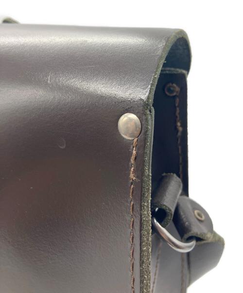 The leather Satchel（ザレザーサッチェル）the leather satchel (ザレザーサッチェル) ショルダーバッグ ダークブラウンの古着・服飾アイテム