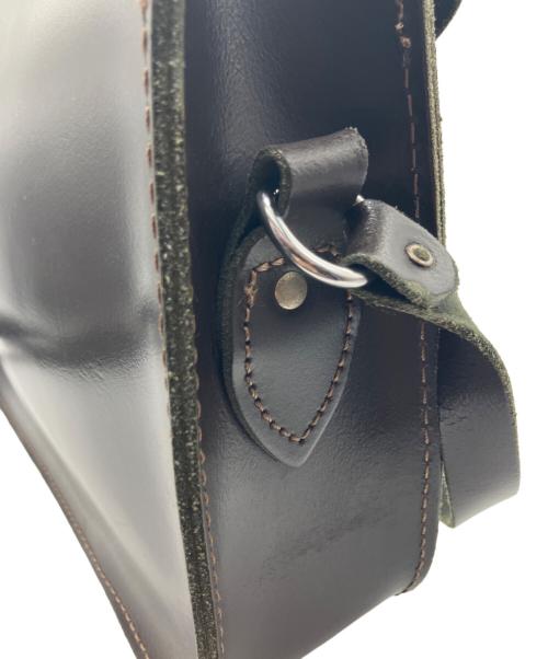 The leather Satchel（ザレザーサッチェル）the leather satchel (ザレザーサッチェル) ショルダーバッグ ダークブラウンの古着・服飾アイテム
