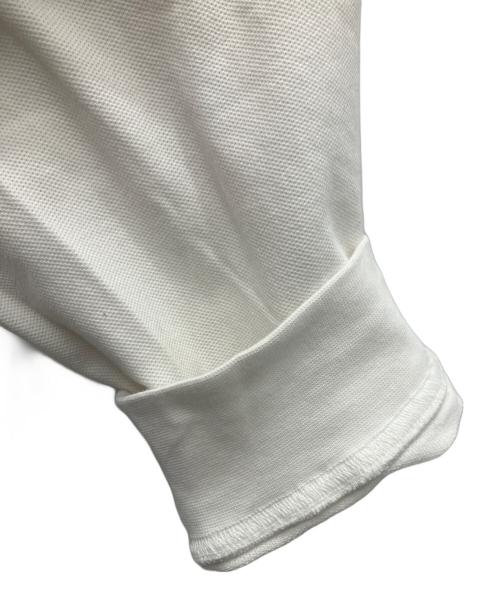 LACOSTE（ラコステ）LACOSTE (ラコステ) 比翼フロントロングスリーブポロシャツ ホワイト サイズ:XXLの古着・服飾アイテム