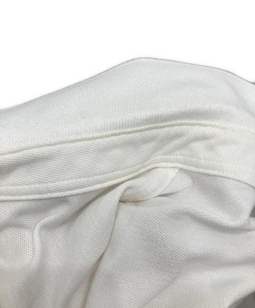 LACOSTE（ラコステ）LACOSTE (ラコステ) 比翼フロントロングスリーブポロシャツ ホワイト サイズ:XXLの古着・服飾アイテム