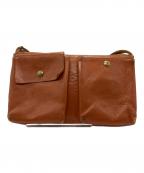 IL BISONTEイル ビゾンテ）の古着「レザーショルダーバッグ」｜ブラウン