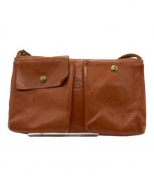IL BISONTE（イル ビゾンテ）の古着「レザーショルダーバッグ」｜ブラウン