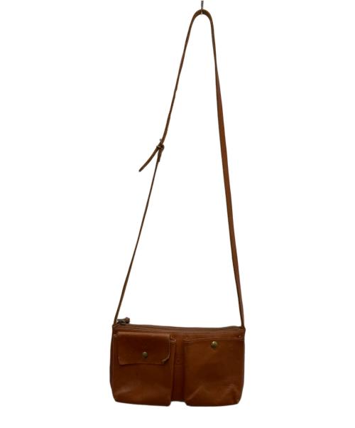 IL BISONTE（イル ビゾンテ）IL BISONTE (イル ビゾンテ) レザーショルダーバッグ ブラウンの古着・服飾アイテム