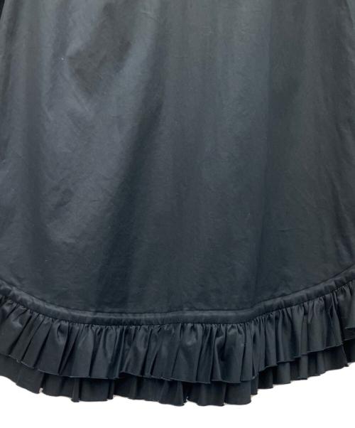 noir kei ninomiya（ノワール ケイ ニノミヤ）noir kei ninomiya (ノワール ケイ ニノミヤ) フリル長袖ワンピース ブラック サイズ:Sの古着・服飾アイテム