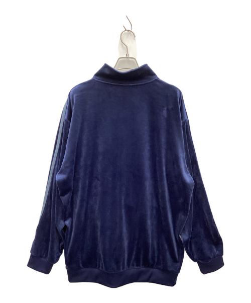 adidas Originals（アディダスオリジナル）adidas Originals (アディダスオリジナル) ベロア トラックジャケット ネイビー サイズ:2XLの古着・服飾アイテム