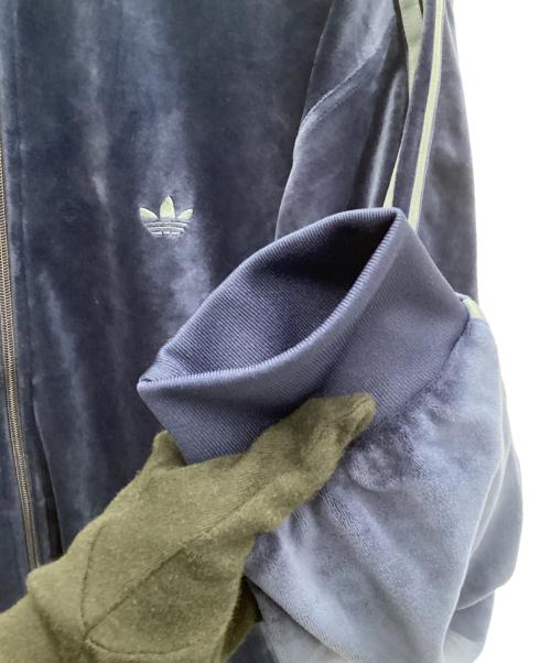 adidas Originals（アディダスオリジナル）adidas Originals (アディダスオリジナル) ベロア トラックジャケット ネイビー サイズ:2XLの古着・服飾アイテム