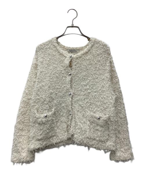 TORRAZZO DONNA（トラッゾドンナ）TORRAZZO DONNA (トラッゾドンナ) ファンシーヤーンコンパクトジャケット アイボリー サイズ:SIZE Freeの古着・服飾アイテム