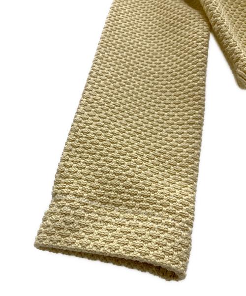 anuans（アニュアンス）anuans (アニュアンス) ノーカラーニットジャケット ベージュ サイズ:S 未使用品の古着・服飾アイテム