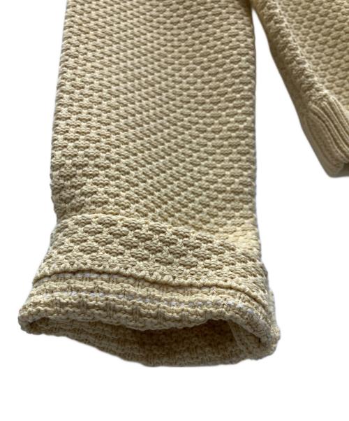 anuans（アニュアンス）anuans (アニュアンス) ノーカラーニットジャケット ベージュ サイズ:S 未使用品の古着・服飾アイテム