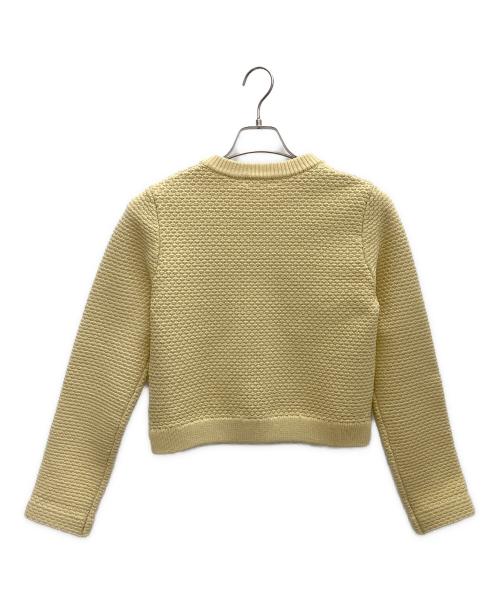 anuans（アニュアンス）anuans (アニュアンス) ノーカラーニットジャケット ベージュ サイズ:S 未使用品の古着・服飾アイテム