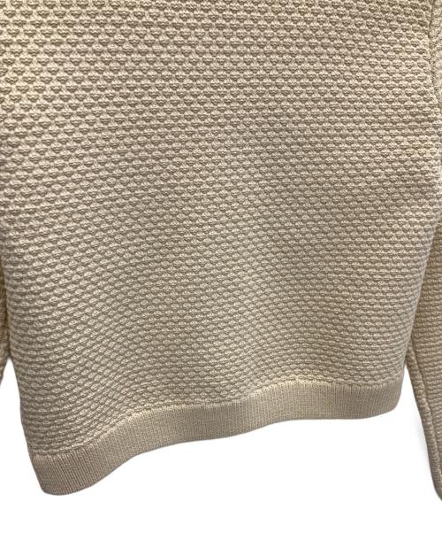 anuans（アニュアンス）anuans (アニュアンス) ノーカラーニットジャケット ベージュ サイズ:S 未使用品の古着・服飾アイテム