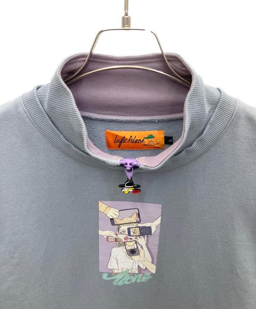 Left Alone（レフトアローン）Left Alone (レフトアローン) スウェット グレー×パープル サイズ:Lの古着・服飾アイテム