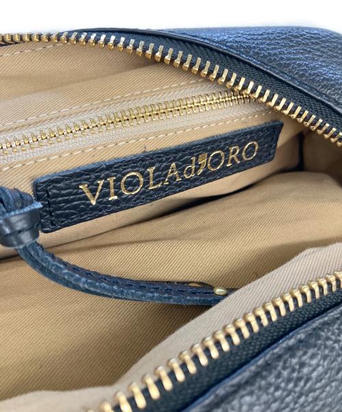 VIOLAd'ORO（ヴィオラドーロ）VIOLAd'ORO (ヴィオラドーロ) タッセルショルダーバッグ ブラックの古着・服飾アイテム
