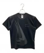 NIKE×COMME des GARCONSナイキ×コムデギャルソン）の古着「プリントTシャツ」｜ブラック