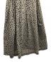 VERMEIL par iena (ヴェルメイユ パー イエナ) レオパード プリントタックフレアスカート ロング ブラウン×ブラック サイズ:SIZE36：7000円