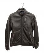 RATTLE TRAPラトルトラップ）の古着「シングルライダースジャケット」｜ブラウン