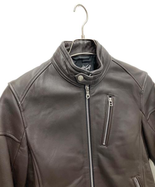 RATTLE TRAP（ラトルトラップ）RATTLE TRAP (ラトルトラップ) シングルライダースジャケット ブラウン サイズ:Sの古着・服飾アイテム