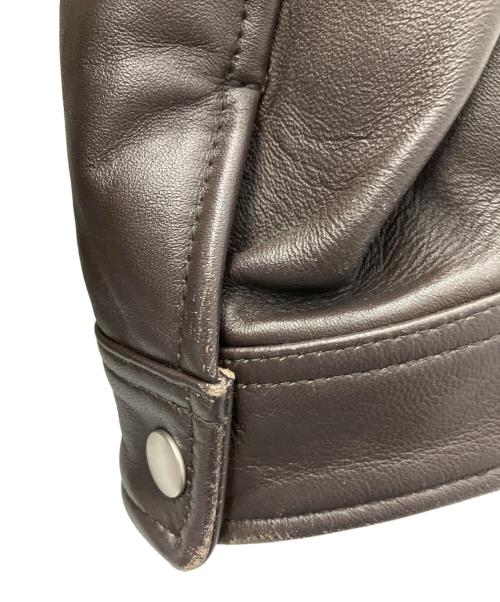 RATTLE TRAP（ラトルトラップ）RATTLE TRAP (ラトルトラップ) シングルライダースジャケット ブラウン サイズ:Sの古着・服飾アイテム