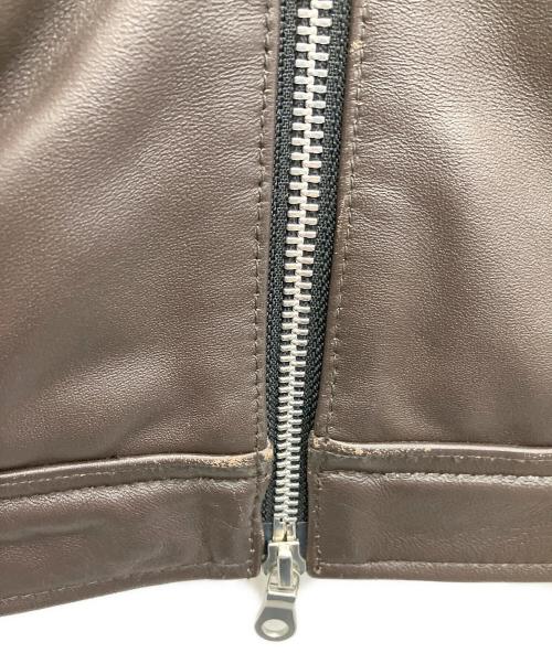 RATTLE TRAP（ラトルトラップ）RATTLE TRAP (ラトルトラップ) シングルライダースジャケット ブラウン サイズ:Sの古着・服飾アイテム