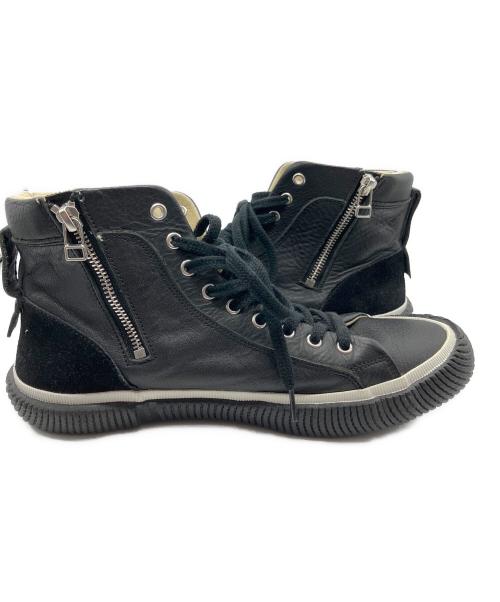 SPINGLE MOVE（スピングルムーヴ）SPINGLE MOVE (スピングルムーヴ) ハイカットスニーカー ブラック サイズ:Mの古着・服飾アイテム