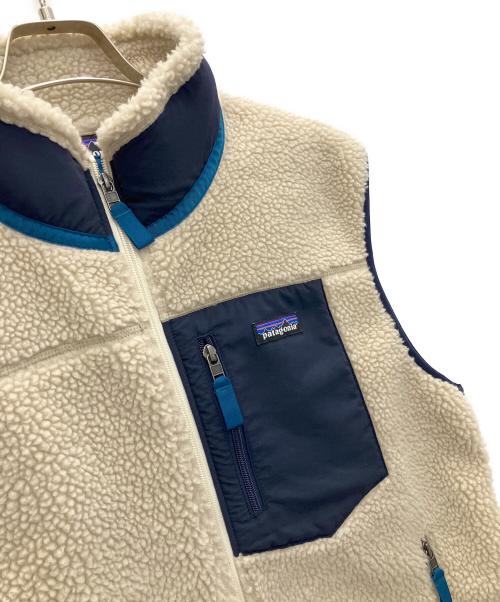 Patagonia（パタゴニア）Patagonia (パタゴニア) クラシックレトロXベスト アイボリー×ネイビー サイズ:Lの古着・服飾アイテム