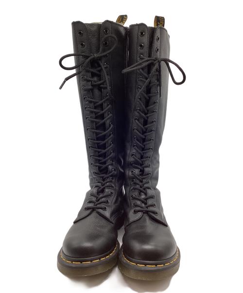 Dr.Martens（ドクターマーチン）Dr.Martens (ドクターマーチン) 20ホール ロングブーツ ブラック サイズ:UK 6の古着・服飾アイテム